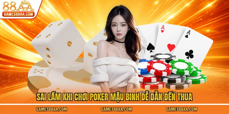 Sai lầm khi chơi poker mậu binh dễ dẫn đến thua